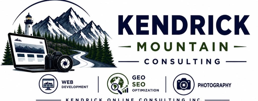 Kendrick Mountain Consulting — web development, GEO, AEO, and SEO optimization. A practice of Kendrick Online Consulting.